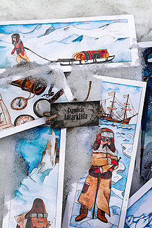 Papiernictvo - Záložky ,,Expedícia Antarktída" - 14140797_