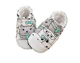 Detské topánky - Capačky s mačkami - 14141063_