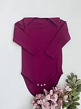 Detské oblečenie - Jednofarebné body lila orchidea 86 - 14144467_