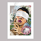 Grafika - You will never see her world - fine art print - 14144663_
