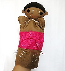 Hračky - Maňuška aborigénske dievča/ mládenec (chlapec Anatjari) - 14146371_