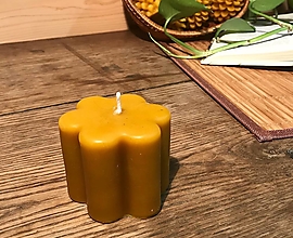 Sviečky - KVET XL 150g, sviečka zo včelieho vosku - 14146477_