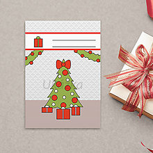 Papiernictvo - Zápisník nápadov na vianočné darčeky - vianočný stromček hustý - 14146782_