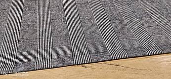 Textil - Látka na kabát - Káro čierno biele- cena za 10 centimetrov - 14151601_