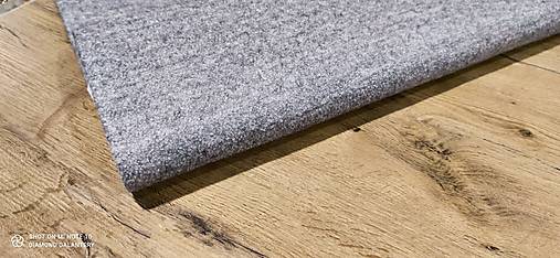Textil - Látka na kabát - Šedá melírová - cena za 10 centimetrov - 14149888_