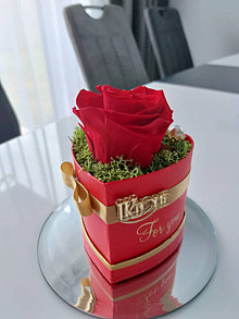 Dekorácie - Kvetinový BOX Valentínsky - 14149318_