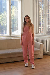 Overaly - Overal ALYSSA lososový - 14152361_