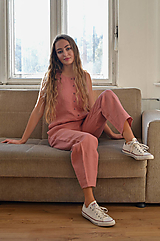 Overaly - Overal ALYSSA lososový - 14152362_