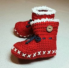 Detské topánky - Červené papučky - 14153868_