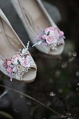 Ponožky, pančuchy, obuv - Kvetinové klipy na topánky "príbehy v nás" - 14154367_