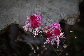 Náušnice - Kvetinové náušnice "láska, čo vonia malinčím" - 14152646_
