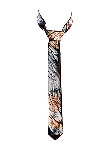 Pánske doplnky - Luxusná ručne maľovaná kravata100% hodvábny Satén - 14155263_