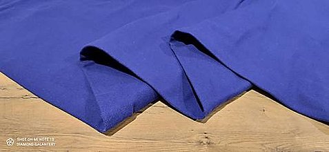 Textil - Látka na kabát - S vlnou - cena za 10 centimetrov (Kráľovská modrá) - 14156516_