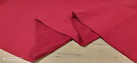 Textil - Látka na kabát - S vlnou - cena za 10 centimetrov (Červená) - 14156517_