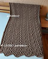 Úžitkový textil - Jemnučká deka z vlny puffy fine - hnedá - 14156511_