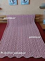 Jemnučká deka z vlny puffy fine - hnedá (Rozmery cca (140 x 180) cm, farba púdrovo ružová)