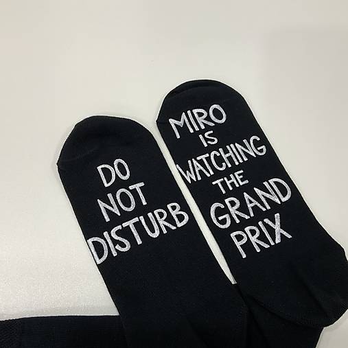 Maľované ponožky pre milovníka “GRAND PRIX”