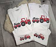 Topy, tričká, tielka - Rodinný set traktor - 14157541_