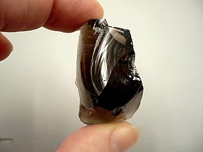 Minerály - Surový - obsidián kouřový 46 mm, č.7 - 14156137_