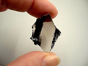 Minerály - Surový - obsidián kouřový 31 mm, č.23 - 14156317_