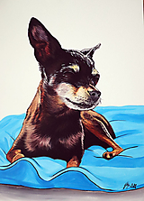 Obrazy - Portrét psíka I. - 14156174_