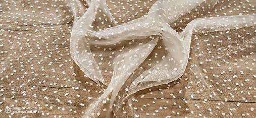 Textil - Tyl guličky - cena za 10 centimetrov - 14161654_