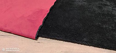 Textil - Látka na kabát -Baranček čierny- cena za 10 centimetrov - 14161553_