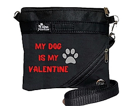 Pre zvieratá - Venčící kabelka My Dog Is My Valentine - 14160344_