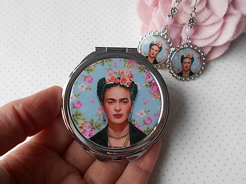 Zrkadielka - Srdce Mexika #4 (zrkadielko + náušničky) - 14160854_