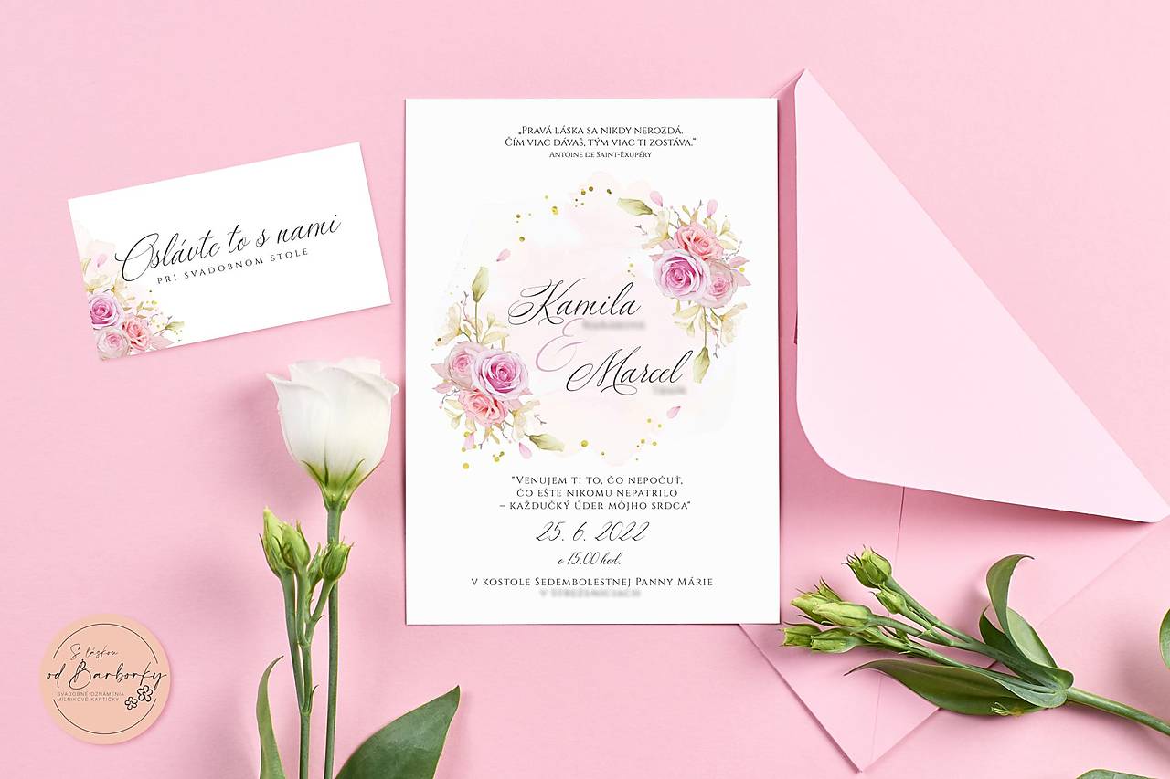 Svadobné oznámenie #86