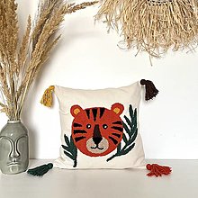 Úžitkový textil - Poťah na vankúš - tiger - 14158992_