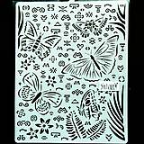 Šablóna Stamperia - 20x25 cm - amazonia, motýle, znaky