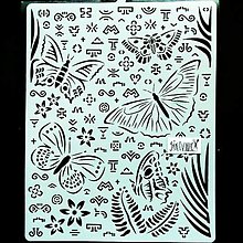 Nástroje - Šablóna Stamperia - 20x25 cm - amazonia, motýle, znaky - 14162661_
