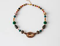 Náhrdelníky - Korálkové náhrdelníky so Swarovski krištáľmi Kleopatra - 14162781_