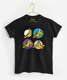 Pánske oblečenie - Pánske tričko 4 fázy života Warholovho banánu - 14162071_