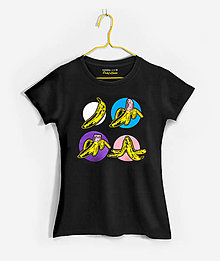 Topy, tričká, tielka - Dámske tričko 4 fázy života Warholovho banánu - 14162102_