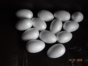 Polotovary - Vajíčko polystyrrénové 7 x 4,5 cm - 14162496_