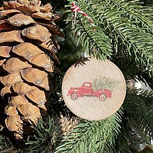 Dekorácie - Vianočné ozdoby - vianočná guľa  (5x autíčko) - 14167349_