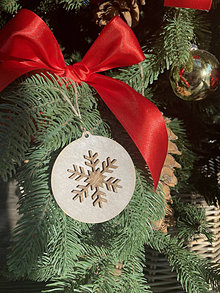 Dekorácie - Vianočné gule - hnedé  (Hnedá s bielou patinou) - 14167758_