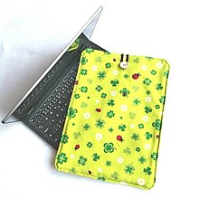 Na notebook - Puzdro štvorlístky, lienky na 13" notebook, 14" s? - 14167227_