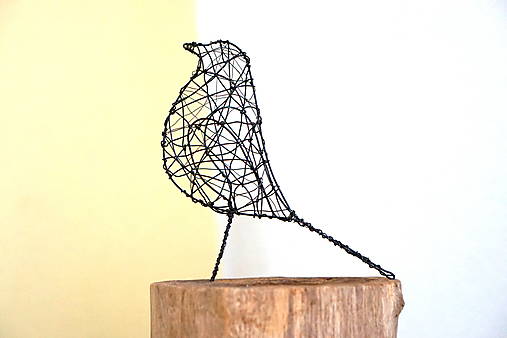 Dekorácie - Minimalistický vtáčik * 20 cm - 14165963_