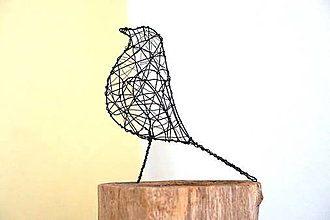 Dekorácie - Minimalistický vtáčik * 20 cm - 14165963_