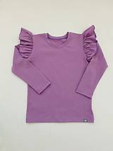 Detské oblečenie - Tričko s volanikmi na rukávoch - 14170423_