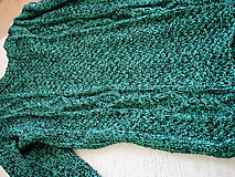 Pánske oblečenie - pánsky pulóvrik v zelenom melíre - 14170303_