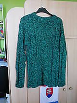 Pánske oblečenie - pánsky pulóvrik v zelenom melíre - 14170321_
