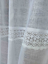 Úžitkový textil - Ľanová záclona Neverending Story - 14169779_
