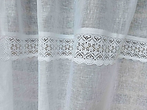Úžitkový textil - Ľanová záclona Neverending Story - 14169780_