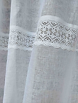 Úžitkový textil - Ľanová záclona Neverending Story - 14169781_