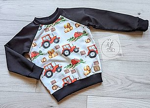 Detské oblečenie - Mikina traktor - 14173290_