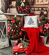 Úžitkový textil - Vianočná obliečka na väčší vankúš - 14173264_